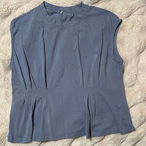 Women's Sleeveless Blue Top